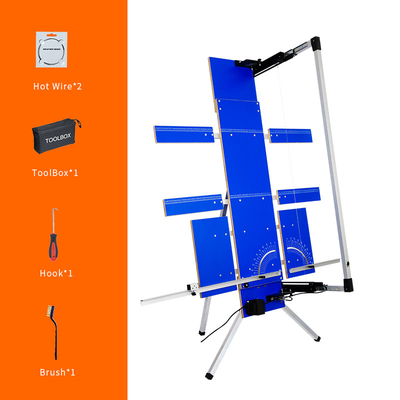 Blauwe Hete de Draadsnijmachine van 110V-240V met Vleugels