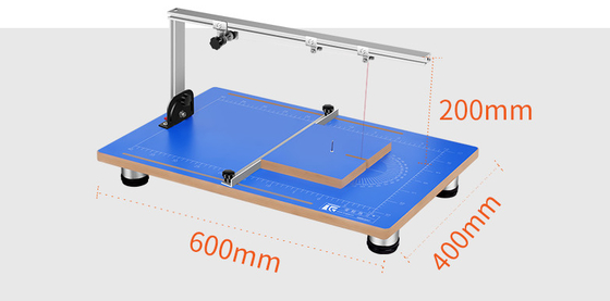 Tafeltype 0,2 mm hete draadschuimsnijmachine voor het snijden van schuimspons